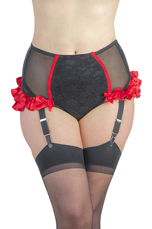 Tie Side Satin Knickers Red Gothic Burlesque Panties Ladies Underwear