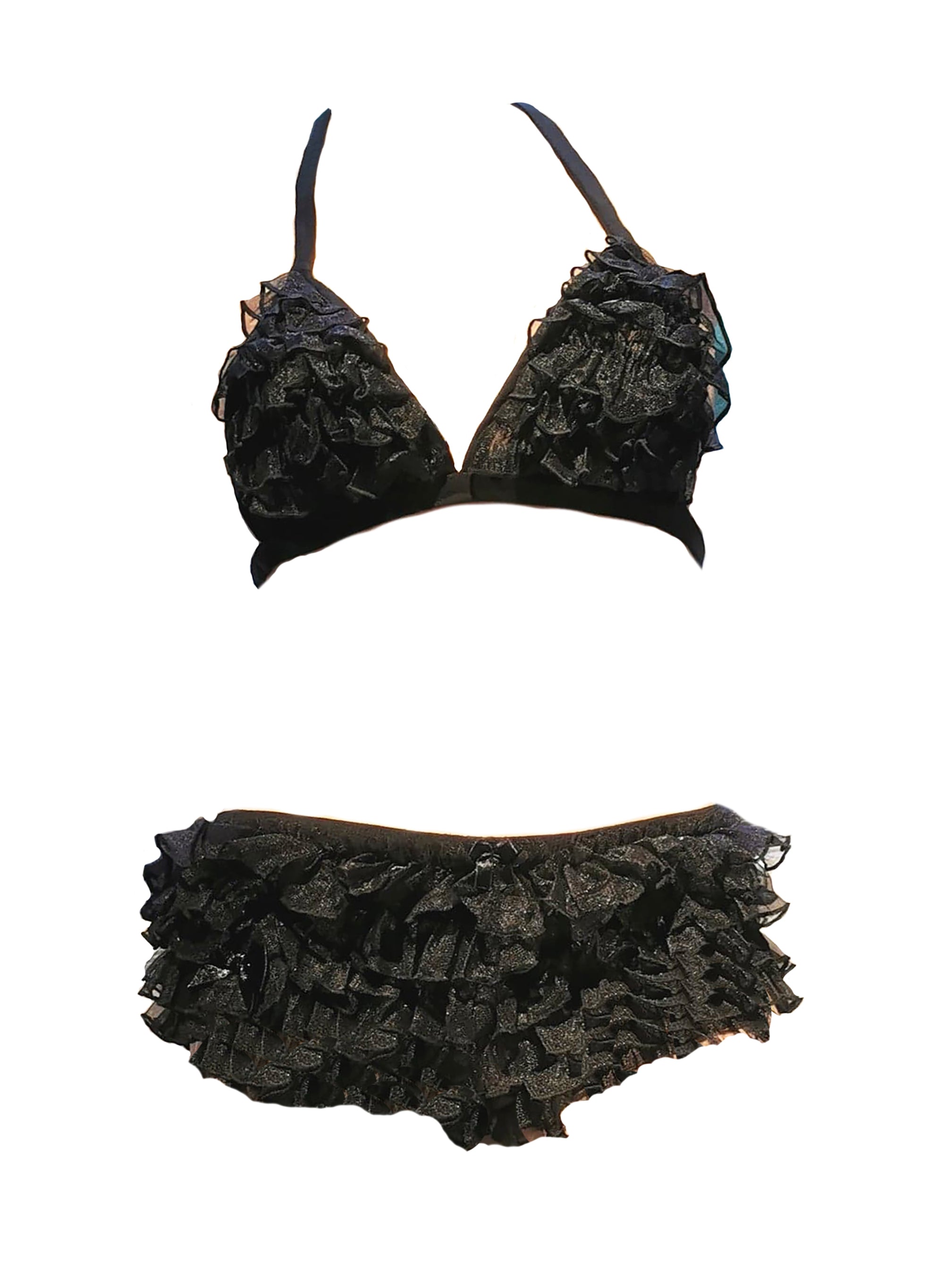 Classic Frilly Bra and Knicker Set